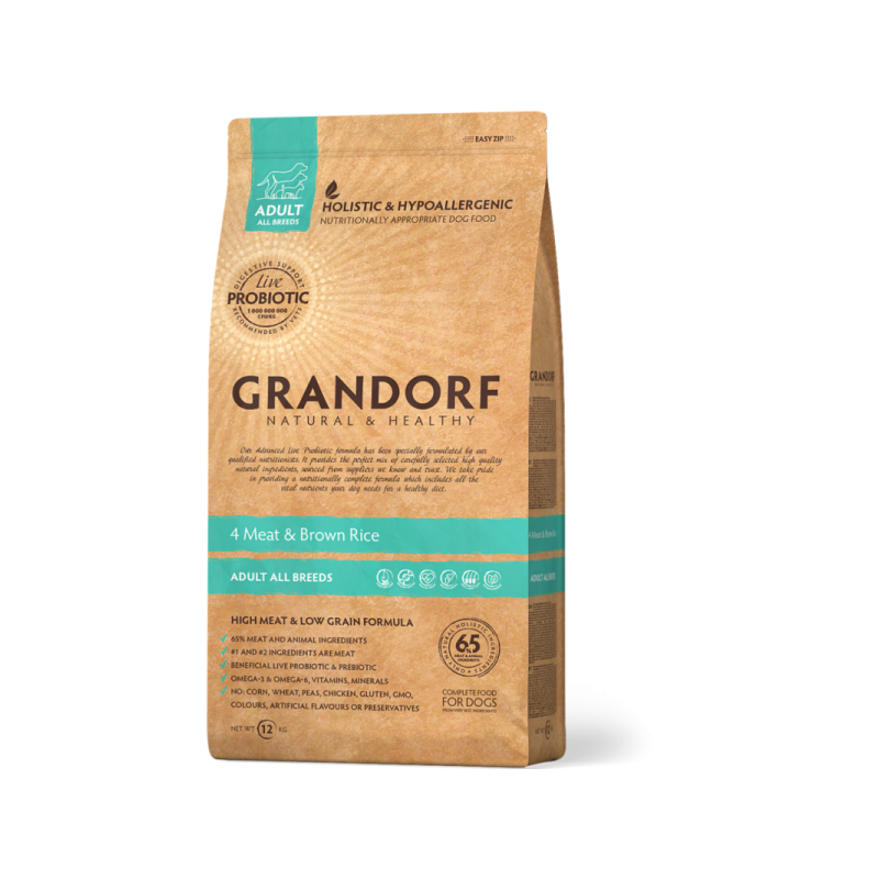 Grandorf Dog- 4 Liha Adult Medium & Maxi 10kg