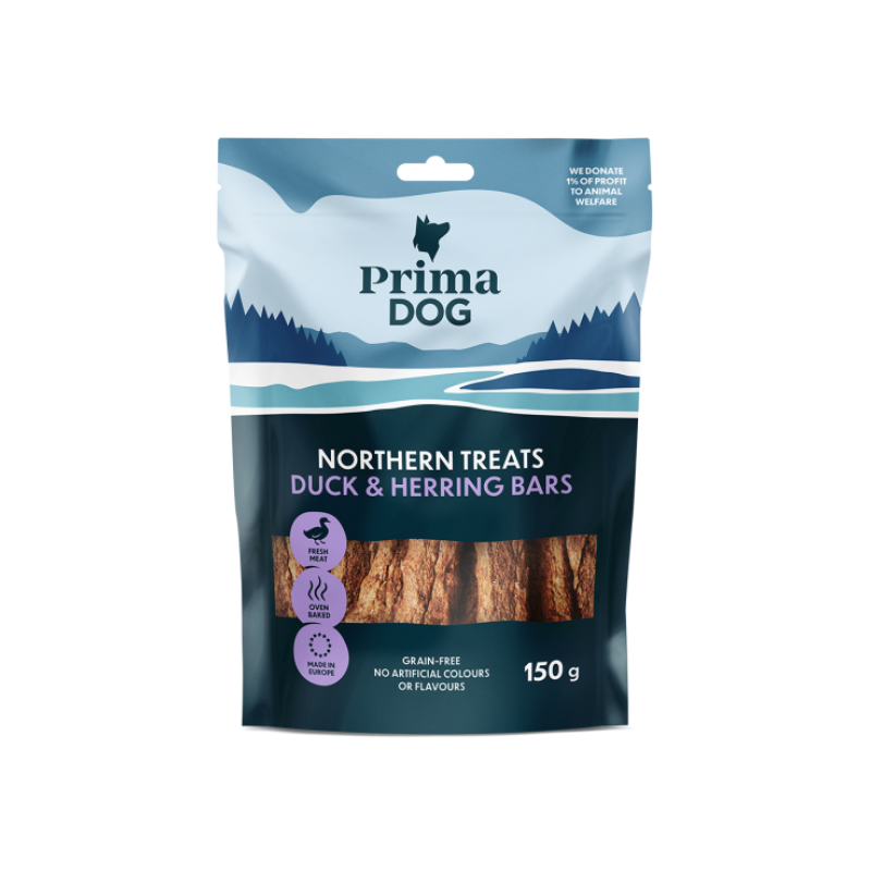 PrimaDog maius Northern Treats pardi&heeringa pulgad 150g