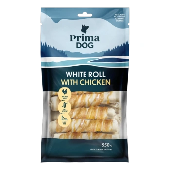 Prima Dog koera maius närimisrullid kanalihaga 13cm 15tk 550g