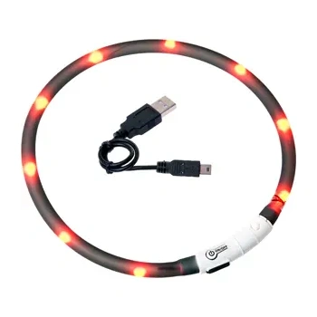 Koera LED kaelarihm Nera Visio must 20-70cm 16mm