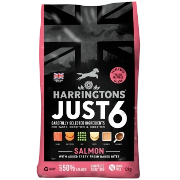 Harringtons JUST6 Koera Täissööt Lõhe 12kg