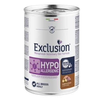 EXCLUSION hypoallergenic konserv küülikulihaga 400g
