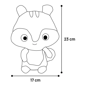 Koera mänguasi Koppo Orav Pruun 17X8X23cm
