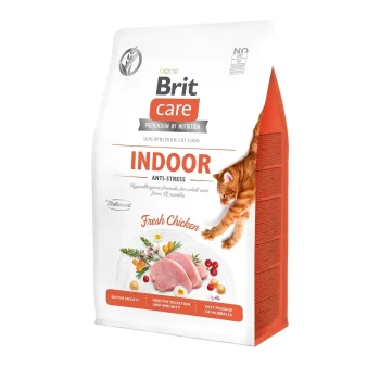 Brit Care "Indoor Anti-stress" teraviljavaba kassi kuivtoit 0,4kg
