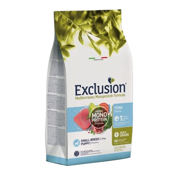 Kutsika kuivtoit EXCLUSION MEDITERRANEO Small Breed 2kg, tuunikalaga