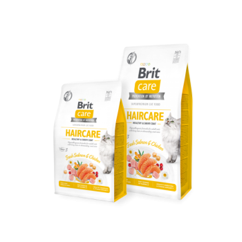 Brit Care "Haircare Healthy&Shiny Coat" teraviljavaba kassi kuivtoit 2kg