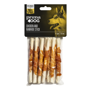 Prima Dog koera maius närimispulk kanalihaga 13cm 11tk 100g