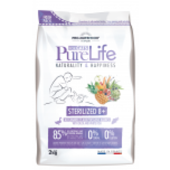 PureLife kassi kuivtoit steriliseeritud eakale kassile pardiliha ja valgekalaga teraviljavaba 2kg