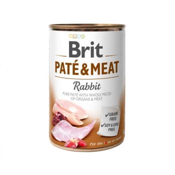 Brit koerakonserv "Pate&Meat" küülikuga 400g