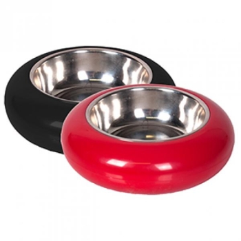 Sööginõu kassile RING must/punane 11cm 250ml värvivalik