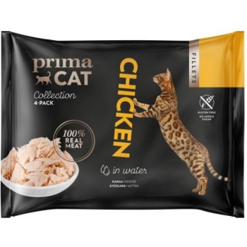 PrimaCat Fillets kassieine kana vees 4x50g