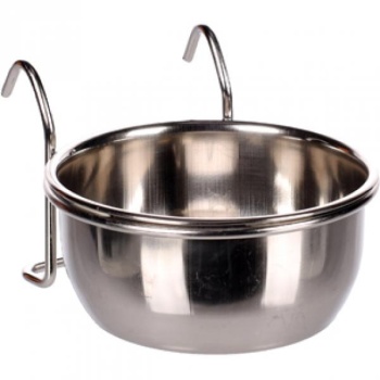 FEEDING AND DRINKING BOWL AVARO HOOK INOX 10CM 290ML