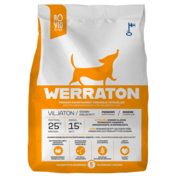 Werraton teraviljavaba kuivtoit täiskasvanud koerale 12 kg