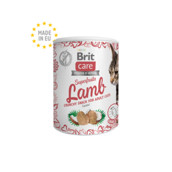 Brit Care Cat Snack SuperFruits Lamb kassimaius lambalihaga 100g