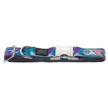 Hunter Collar Paisley Vario Basic ALU-Strong L/25	45-65 cm, Nylon brown	