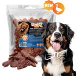 Uniq Pets Chewy närimispulgad pardiliha-riisisüdamed, 500g