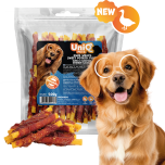 Uniq Pets Duo närimispulgad pardirullid bataadi-toruga, 500g