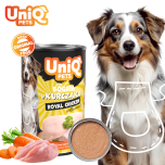 Uniq Pets Royal märgtoit koerale kana maitsega, 375g