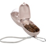 Kaasaskantav Takor joogipudel + maiuseosa koertele, beež 460 ml + 100 ml 