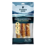 Prima Dog koera maius täidetud närimisrull kanalihaga 18cm 3tk 189g