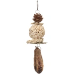 Viirpapagoi mänguasi Bero riputatav, pruun, 6 cm pikk, 6 cm lai, 29 cm kõrge