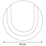 Koera mänguasi SMASH tennisepall roheline 6.35cm 3tk
