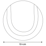 Koera mänguasi SMASH tennisepall roheline 6.35cm 3tk