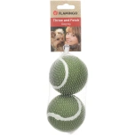 Koera mänguasi SMASH tennisepall roheline 7.62cm 2tk