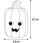 Koera mänguasi HALLOWEEN FIXI oranž kõrvits 5,9x5x9,2CM