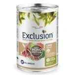 Koera konserv EXCLUSION MEDITERRANEO 400g, lambalihaga