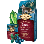 Carnilove Sensitive & Long Hair kassi kuivtoit lõhega 0.4kg