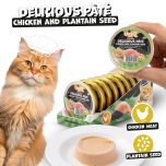 Uniq Pets Delicious Pâté märgtoit kassile kanaga ja psülliumiga 30g