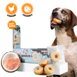 Uniq Pets Collagen&Fruit kollageeniga donut koeramaius kana ja kookosega, 50g
