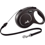 Koera Jalutusrihm FLEXI Classic nöör must M 8m 20kg