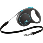 Koera Jalutusrihm FLEXI Black Design nöör must/sinine M 5m 20kg
