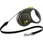 Koera Jalutusrihm FLEXI Black Design nöör must/roheline M 5m 20kg