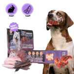 UNIQ PETS DOG SNACKS COLLAGEN&FRENCH BREAKFAST 40g collagen croissant rabbit & carob 8cm