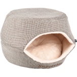 Kassipesa Snoozebay ovaalne pruun/kreem 45x35x35cm