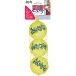 KONG koera mänguasi Air Squeaker tennisepall M 6cm 3tk
