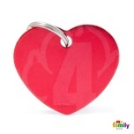 My Family ripats Basic süda suur punane /MFB30/