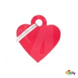 My Family ripats Basic süda väike punane /MFB25/