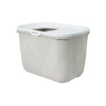 Kassi liivakast HOP IN kinnine valge/beež 58x39x39cm