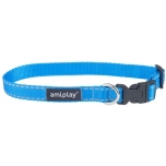 Amiplay Collar Reflective S 20-35x1 CM Blue