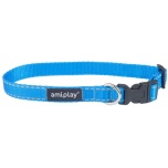 Amiplay Collar Reflective L 35-50x2CM Blue