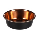 Söögi ja jooginõu EZRA ROUND BLACK & COPPER 11.8cmx 11.8cmx 4cm - 300ml - ∅ 11.8cm