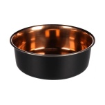 Söögi ja jooginõu EZRA ROUND BLACK & COPPER 16.8cm x 16.8cm x 6cm - 900ml - ∅ 16.8cm