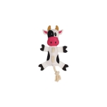 Koera mänguasi CHARDA COW nõõriga valge & must