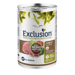 Exclusion med. mono noble grain adult konserv koerale 400g, kalkuniga