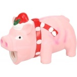 Jõulumänguasi koerale ISHAAN siga roosa 6x14x9cm