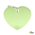 My Family ripats Basic süda suur roheline /MFB42/
